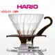 【HARIO】V60 VDG-01 玻璃濾杯/濾器_1~2人份 (白 / 黑 / 紅)