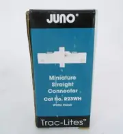 JUNO LIGHTING GROUP - JUNO TRAC-LITES Mini Straight Connector, White, R23 WH