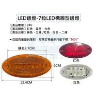 在飛比找蝦皮購物優惠-Ko Ma 24V 7粒LED 橢圓 邊燈 大燈 後燈 角燈