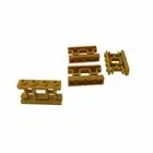 4 NEW LEGO Pearl Gold Fence 1 x 4 x 2 Ornamental Asian Lattice