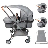 在飛比找蝦皮購物優惠-嬰兒車遮陽篷配件防紫外線防曬通用嬰兒遮陽嬰兒推車配件-無嬰兒