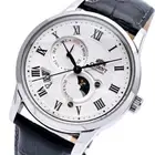 ORIENT RN-AK0005S SUN & MOON Mechanical Automatic Watch White Dial 42.5mm Men's
