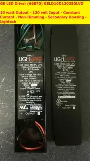 GE Lightech GELD10D120350LVD 66870 10CC LED 350 Constant Current Driver Class 2