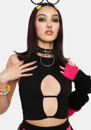 Look My Way Cut-Out Tank Top