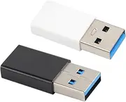 SWOOMEY 2PCS USB Male to Type C Female Adapter High Speed OTG Converter for Smartphones Tablets Black White USB C Connectivity