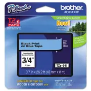 Brother P-Touch TZe Standard Adhesive Laminated Labeling Tape, 3/4"w, Black on B