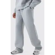 Mens Grey Marl Tall Relaxed Fit Marl Scuba Joggers