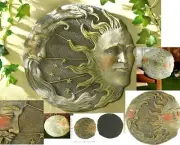 CELESTIAL WALL PLAQUE & STEPPING STONE *Stars Moon Sun & Stepping Stone* NIB