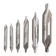 6PCS HSS Combined Center Drills Bit Set Countersinks 60 Degree 5/3/2.5/2/1.5/1mm