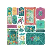 GRAPHIC 45 ~ SEAS THE DAY ~ Chipboard Tags and Frames