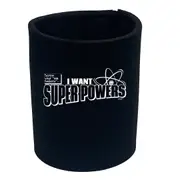 Screw Lab Safety Want Super Powers - Funny Novelty Stubby Holder