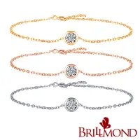 在飛比找momo購物網優惠-【BRILLMOND JEWELRY】鑽石手鍊 18K金 經