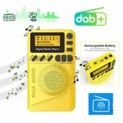 Mini Digital DAB DAB+ FM Radio MP3 Player LCD Display Speaker Portable Pocket