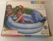 New Intex Dolphin Inflatable Pool with Colorful Rings for Babies and Toddlers