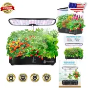 Beginner-Friendly Hydroponic Garden System with 12 Pods & LED Grow Lights