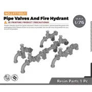 Yao's Studio LYT76017 1/76 Pipe Valves Fire Hydrant Model Railroads Display Prop