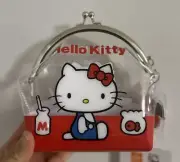 Sanrio Original Hello Kitty BIG Clear Red Coin Purse From Japan Trinket Plush
