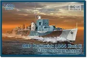 IBG 1/700 Liberty Polish Navy Hunt Class 2 Escort Destroyer Krakovyak 1944 Plastic Model PB70003 (Ship)