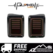 Quake LED Smoked Blackout NES Tail Lights Kit for 07-18 Jeep Wrangler JK JKU (for: Jeep)