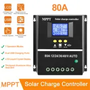 HOT 80A 4000W MPPT Solar PV Regulators 12V 24V 36V 48V Solar Charge Controller