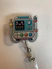 badge reels retractable id holders - Cute Respiratory Therapist Ventilator