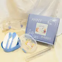 在飛比找蝦皮購物優惠-全新Anny Rabbit安妮兔環保塑膠餐具組