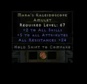 Diablo 2 Resurrected Mara's Kaleidoscope D2R PC Diablo II Resist 24-26