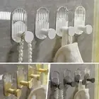 Coat Hook Transparent Towel Storage Strong Adhesive Towel Rack Acrylic