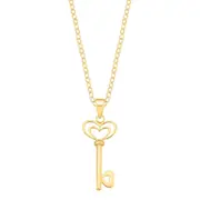 9ct Yellow Gold Key Pendant