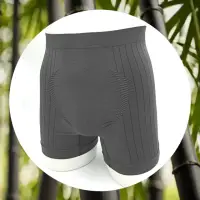 在飛比找momo購物網優惠-【三合豐 ELF】男性竹炭四角內褲-2件(MIT 灰色)