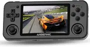 Diketigeey RG351P Handheld Game Console 3.5 Inch IPS Screen Open Source with 16+64G TF 2500 Games 64Bit PS1 PCE 8 hours battery life Open Source system Game Player (Black)