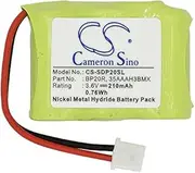 Replacement Battery for Dogtra 210NCP Collar,Receiver 175NCP,YS-200 Collar, YS-500 Tapper Stopper Collar 3.6V/210mAh