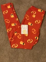 NEW! Lularoe Disney OS One size Incredibles 2 Mr. Incredible Rare Red Gold Black
