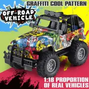 NETNEW RC Jeep Cars Toys for Boys 3-6 Years All Terrain Monster Truck Graffiti