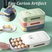 Convenient Egg Container Box with Drawer Design for Refrigerator Storage
