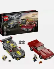 LEGO Speed Champions Chevrolet Corvette C8.R Race Car and 1968 Chevrolet Corvett