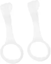 GREENADSCAPE 2pcs Baby Pull up Rings Playpen Assistant Stand Crib Hanging Rings Learning Easy Install Nursery Accessory