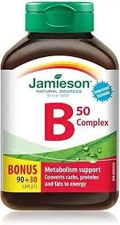 Jamieson 50 mg B-Complex Bonus 120 Caplets