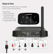 Avantree Bluetooth audio adapter High Definition Low Latency Transmitter Receive