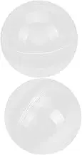 Kisangel 2pcs Openable Easter Egg Boxes for Decor and Party Favors Transparent Fillable Egg Ornaments for Easter Table Settings and Craft Projects
