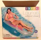 Intex King Kool Lounge Floating Swimming Pool Inflatable Chair Cupholder NOB 63R