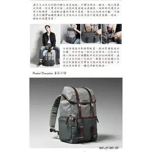 Manfrotto 溫莎系列後背包 Lifestyle Windsor Backpack 舒適透氣背負設計