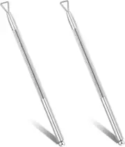 2 Pcs Metal Scratch off Lottery Ticket Scratcher Tool Silver