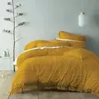 Bianca Savannah Mustard Duvet Doona Quilt Cover Set Queen Bed Size