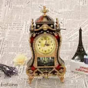 Vintage style table clock Alarm clock Interior European antique Royal Crown