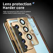 For Samsung Galaxy Z Fold4 5G Shockproof Magnetic Litchi Pattern Phone Case
