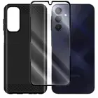 Screen Protector Shock Absorbing Carbon Case for Samsung Galaxy A15 5G SM-A156U
