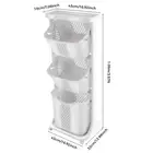 3 Tier Laundry Basket, 360° Rolling Laundry Hamper, Dirty Clothes Sorter Organiz