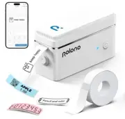 POLONO P31S Portable Bluetooth Label Maker w/Tape, for Office/Home, White