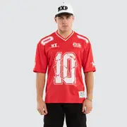 [Nena and Pasadena] Wired Gridiron Jersey Red